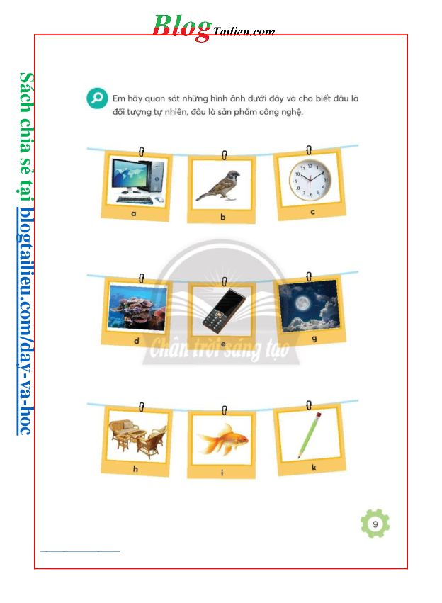 Công nghệ lớp 3 Chân trời sáng tạo pdf (trang 10)