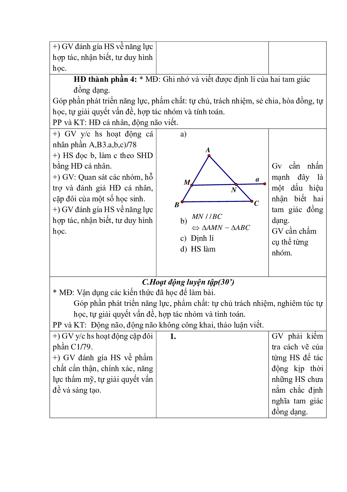 Giáo án Khái niệm hai tam giác đồng dạng (2023) - Toán 8 (trang 3)