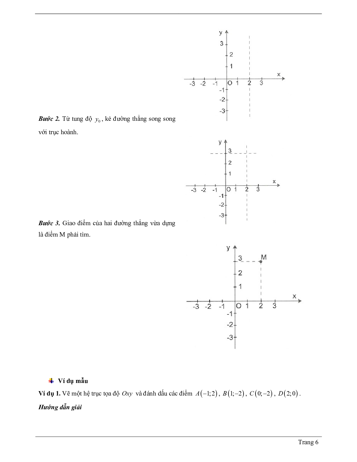 Lý thuyết Toán 7 có đáp án: Mặt phẳng tọa độ (trang 6)