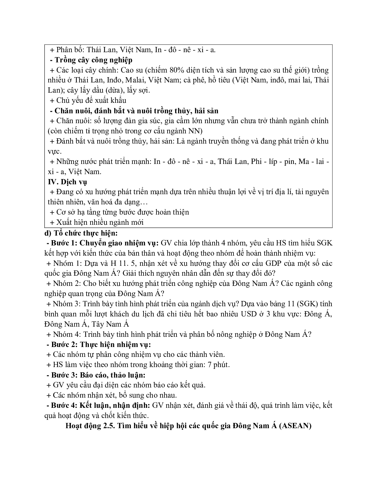 Giáo án Địa lí 11 Bài 11 Khu vực Đông Nam Á mới nhất (trang 6)