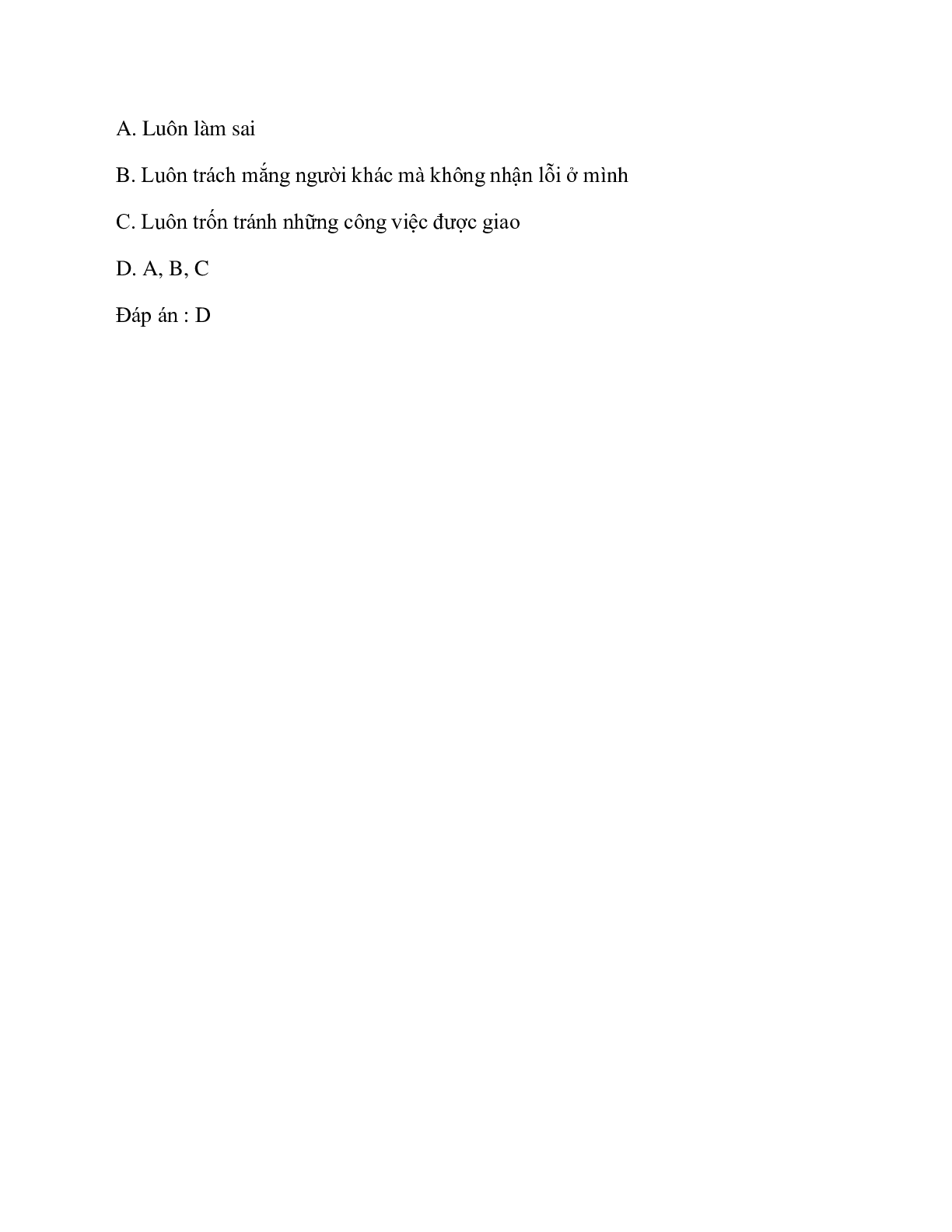 Trắc nghiệm GDCD 7 Bài 3 có đáp án: Tự trọng (trang 7)