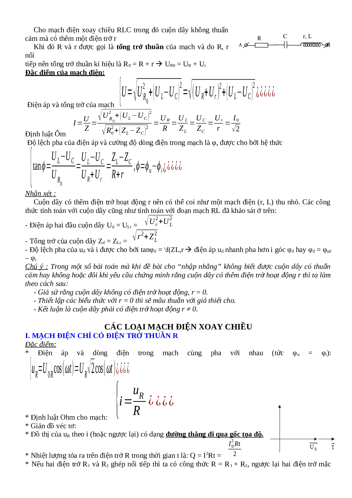 Lý thuyết, bài tập về Điện xoay chiều hay nhất - Vật lí 12 (trang 5)