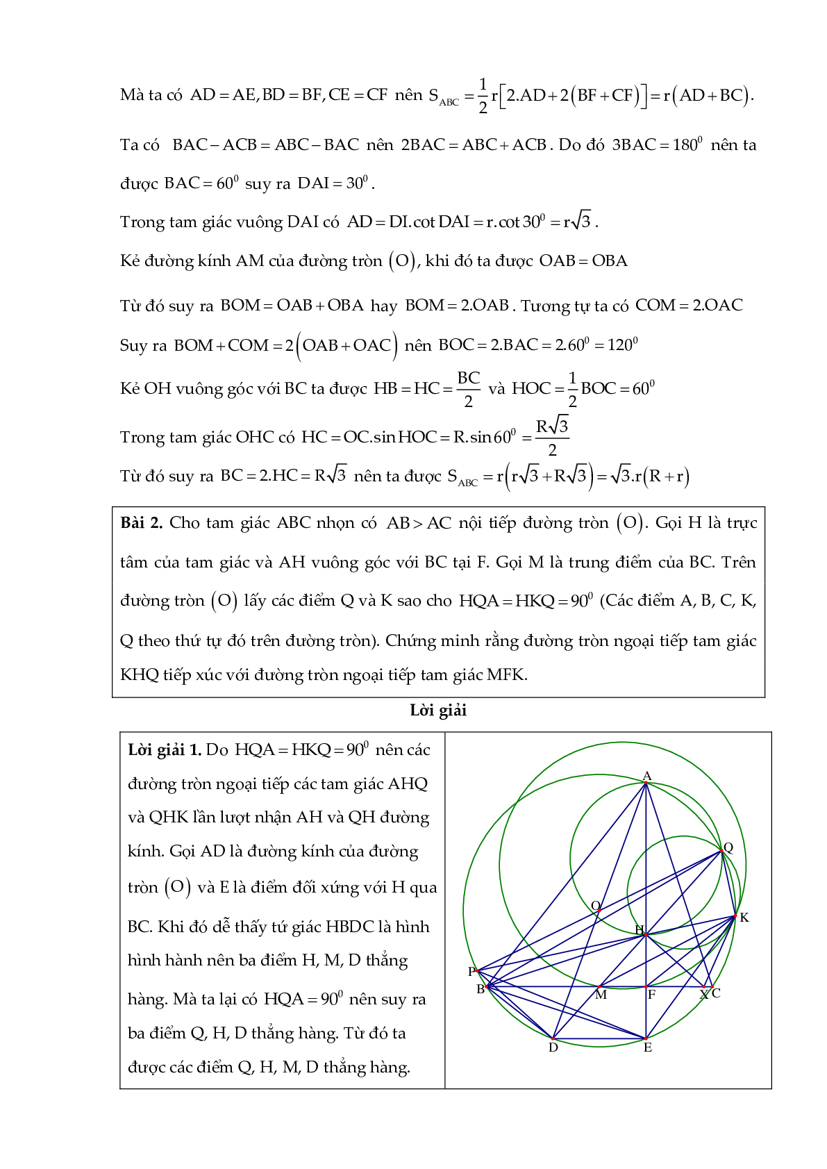 Các bài toán hình học hay trung học cơ sở (trang 2)