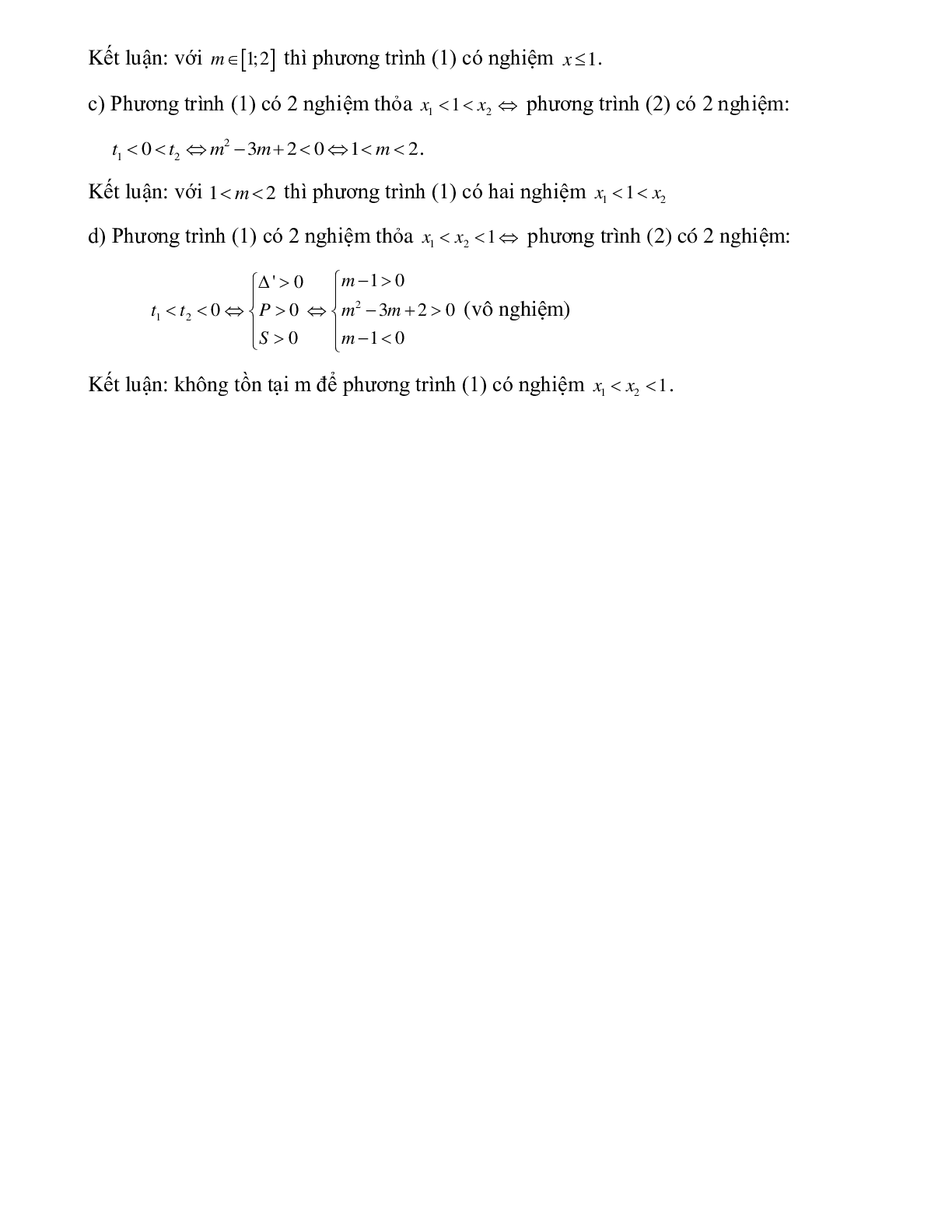 Bài tập giải hệ bất phương trình bậc hai một ẩn Toán 10 (trang 9)
