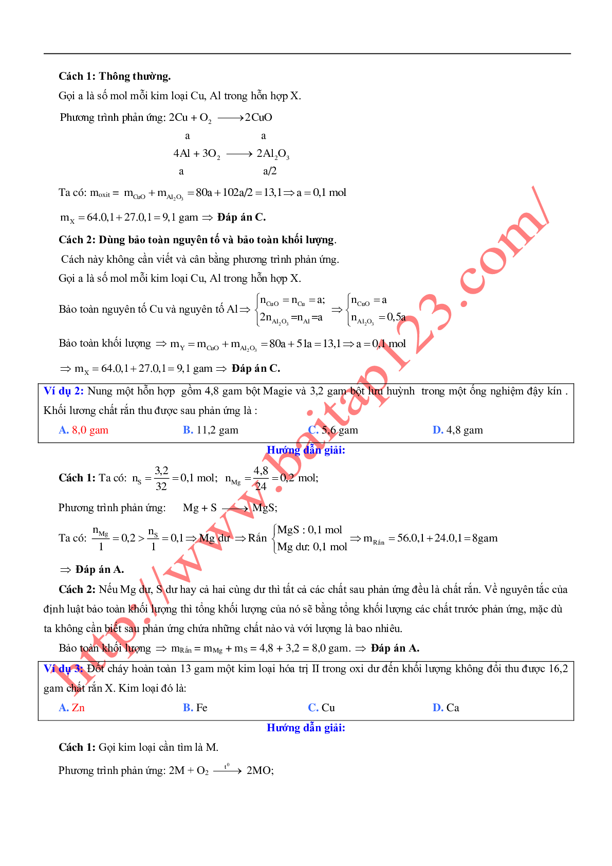 12 dạng bài toán về Oxi - Lưu huỳnh có lời giải chi tiết môn Hóa học lớp 10 (trang 2)
