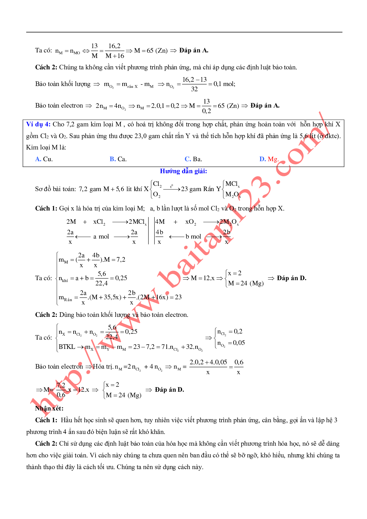 12 dạng bài toán về Oxi - Lưu huỳnh có lời giải chi tiết môn Hóa học lớp 10 (trang 3)