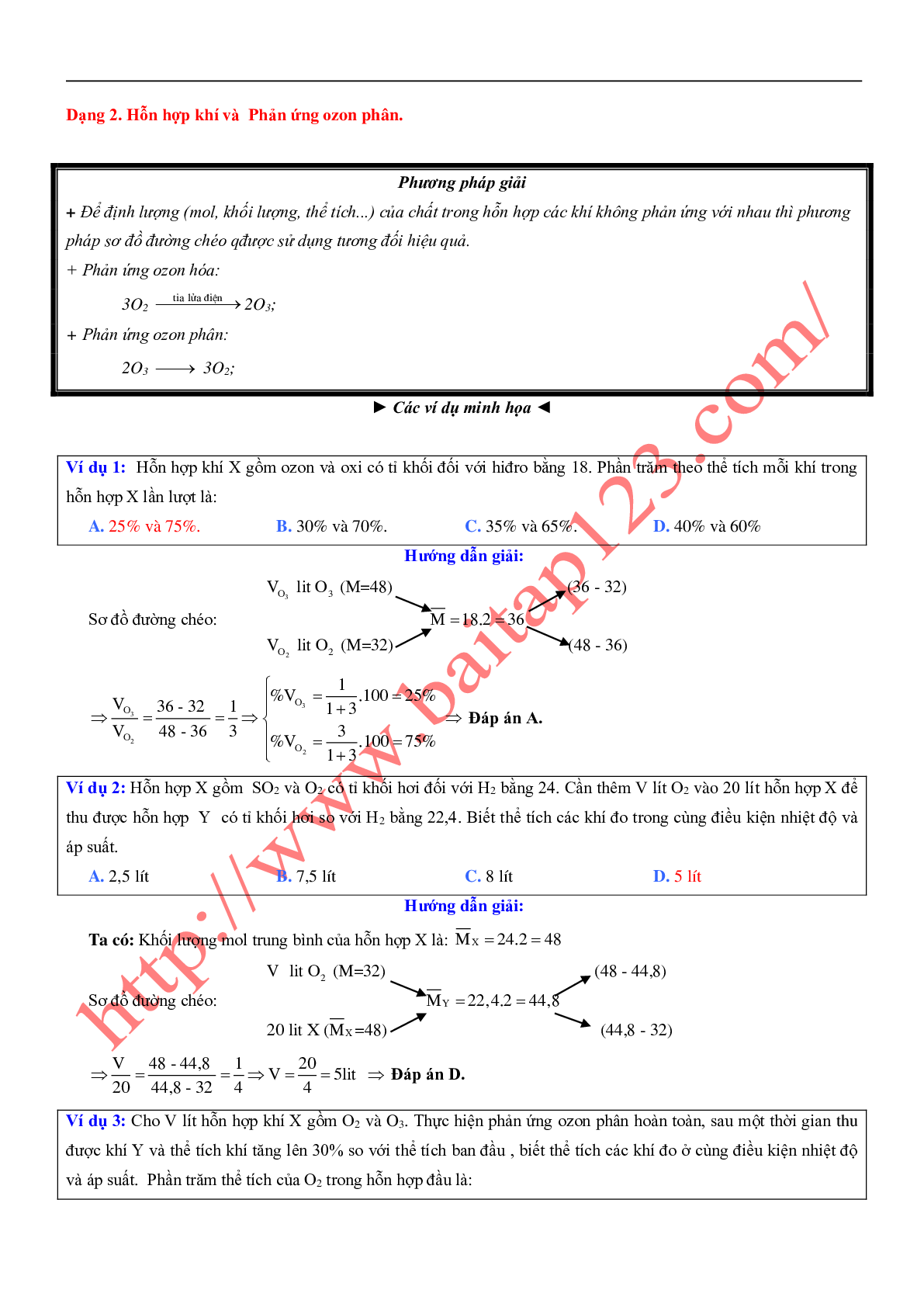 12 dạng bài toán về Oxi - Lưu huỳnh có lời giải chi tiết môn Hóa học lớp 10 (trang 4)