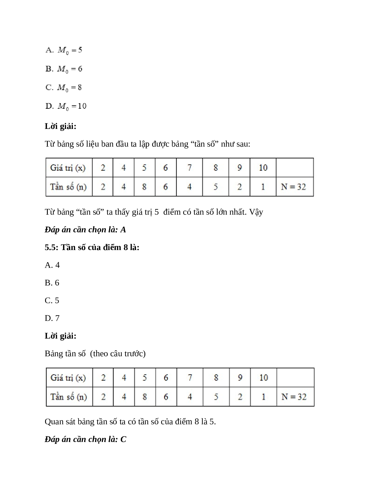 Trắc nghiệm Ôn tập Chương 3 Đại Số có đáp án – Toán lớp 7 (trang 8)