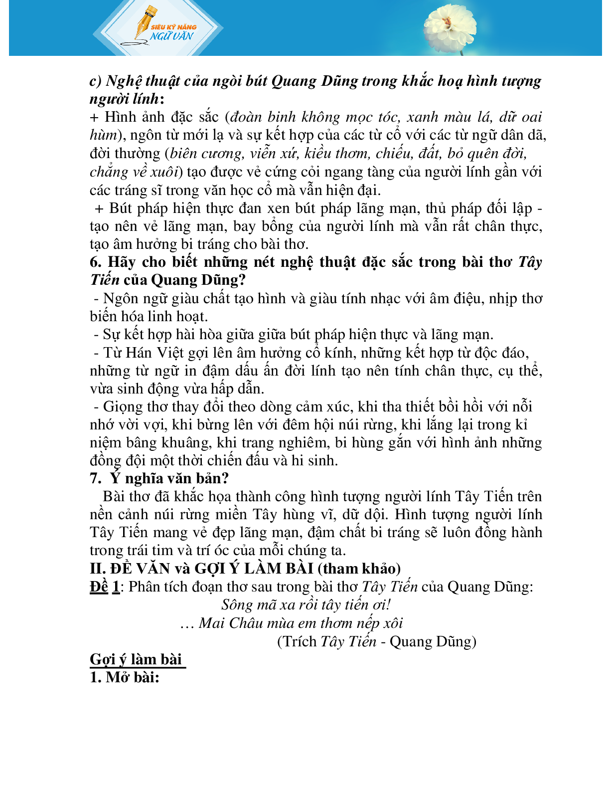 KIẾN THỨC TRỌNG TÂM VĂN HỌC LỚP 12 CÓ CHỌN LỌC (trang 10)