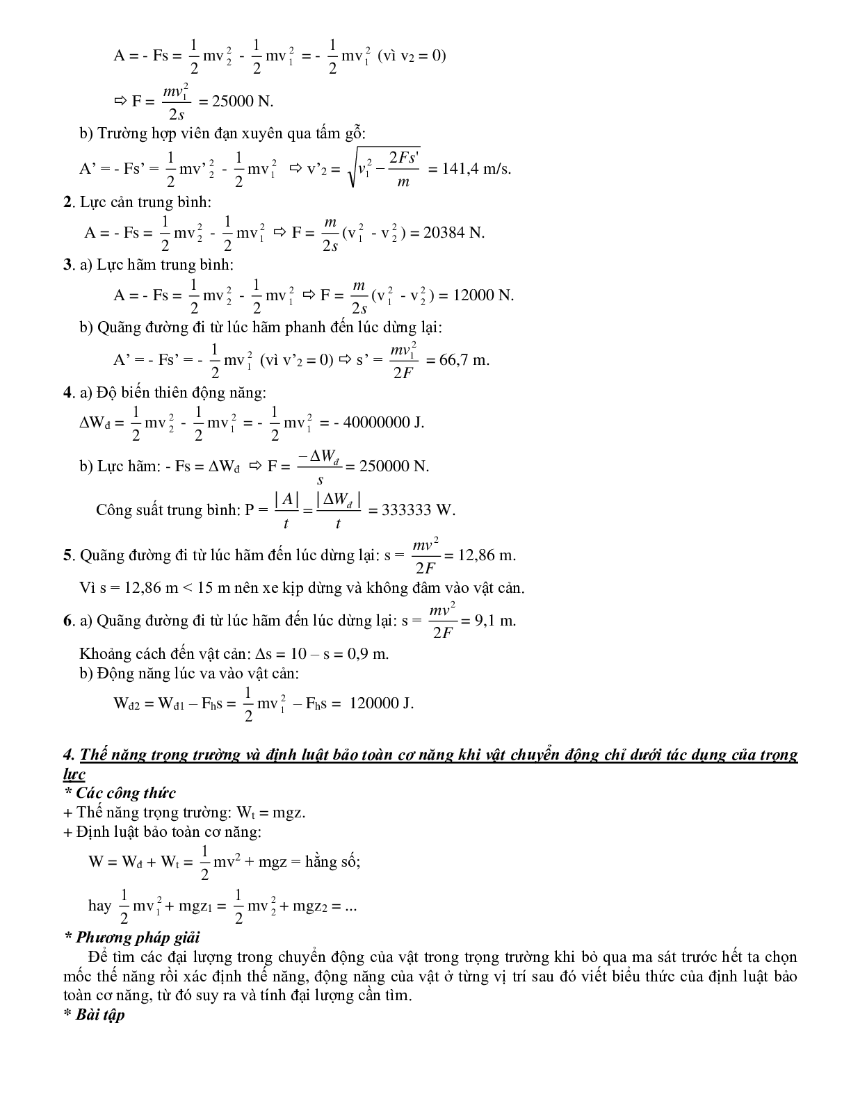 Chuyên đề Các định luật bảo toàn môn Vật lý lớp 10 (trang 6)