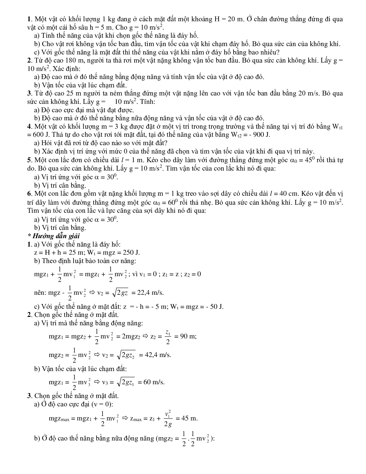 Chuyên đề Các định luật bảo toàn môn Vật lý lớp 10 (trang 7)