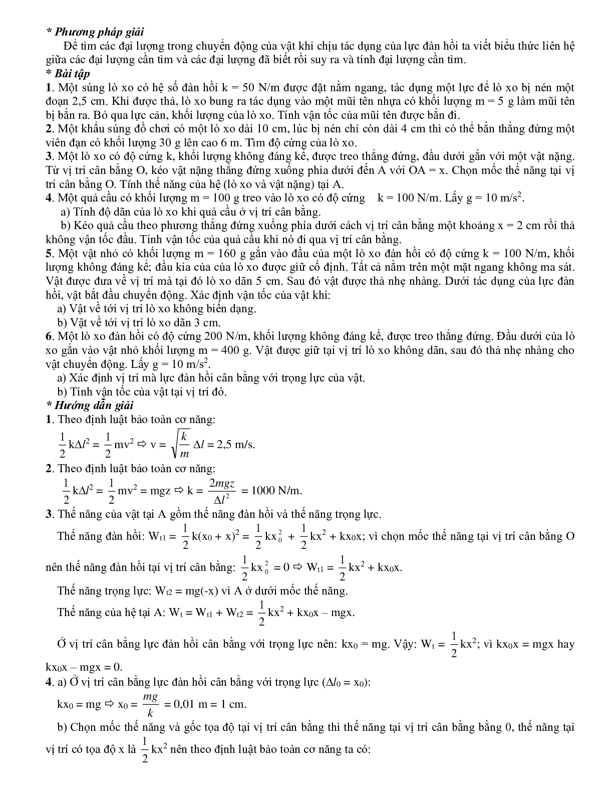 Chuyên đề Các định luật bảo toàn môn Vật lý lớp 10 (trang 9)