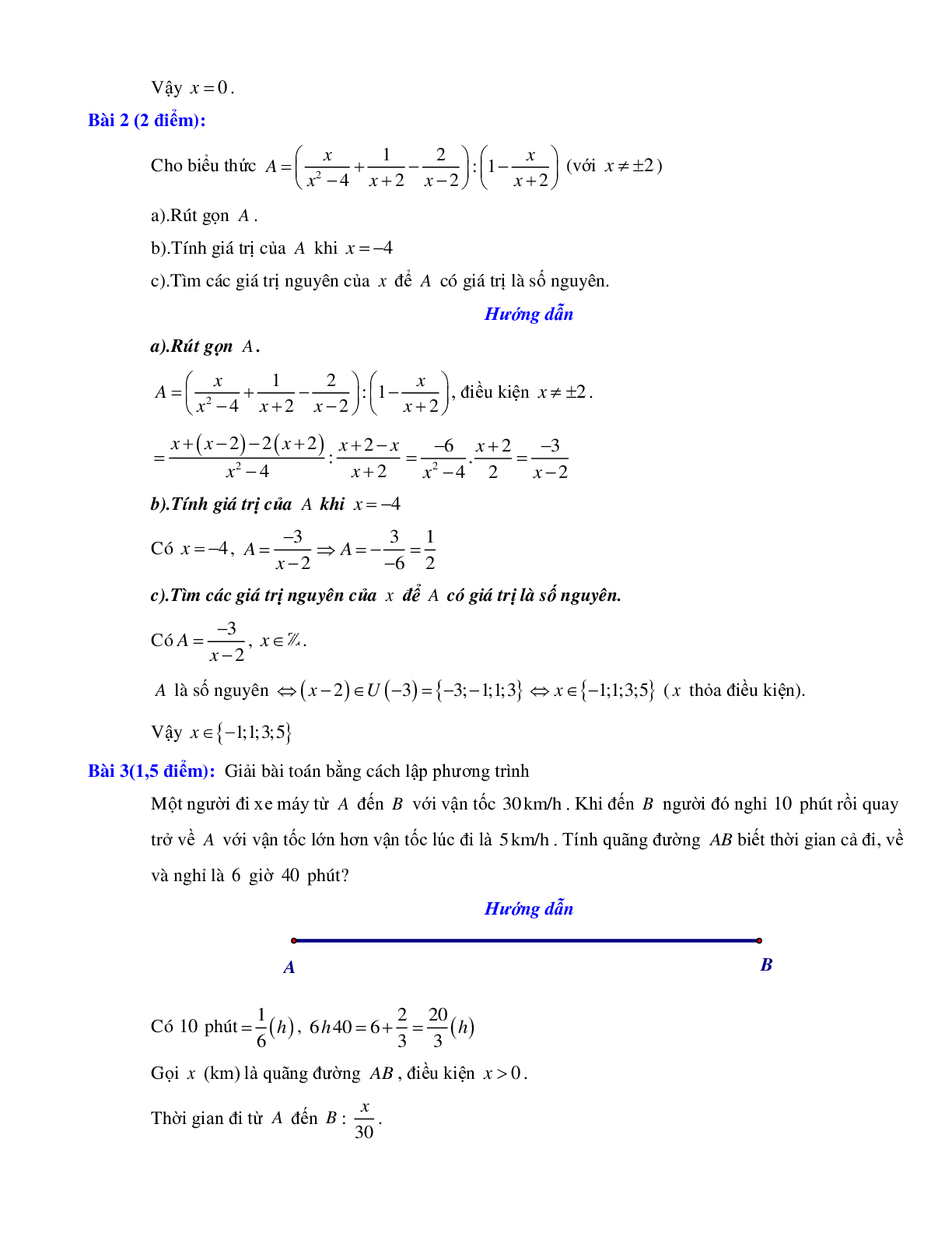 Bộ đề thi giữa kì 2 môn toán lớp 8 (trang 4)
