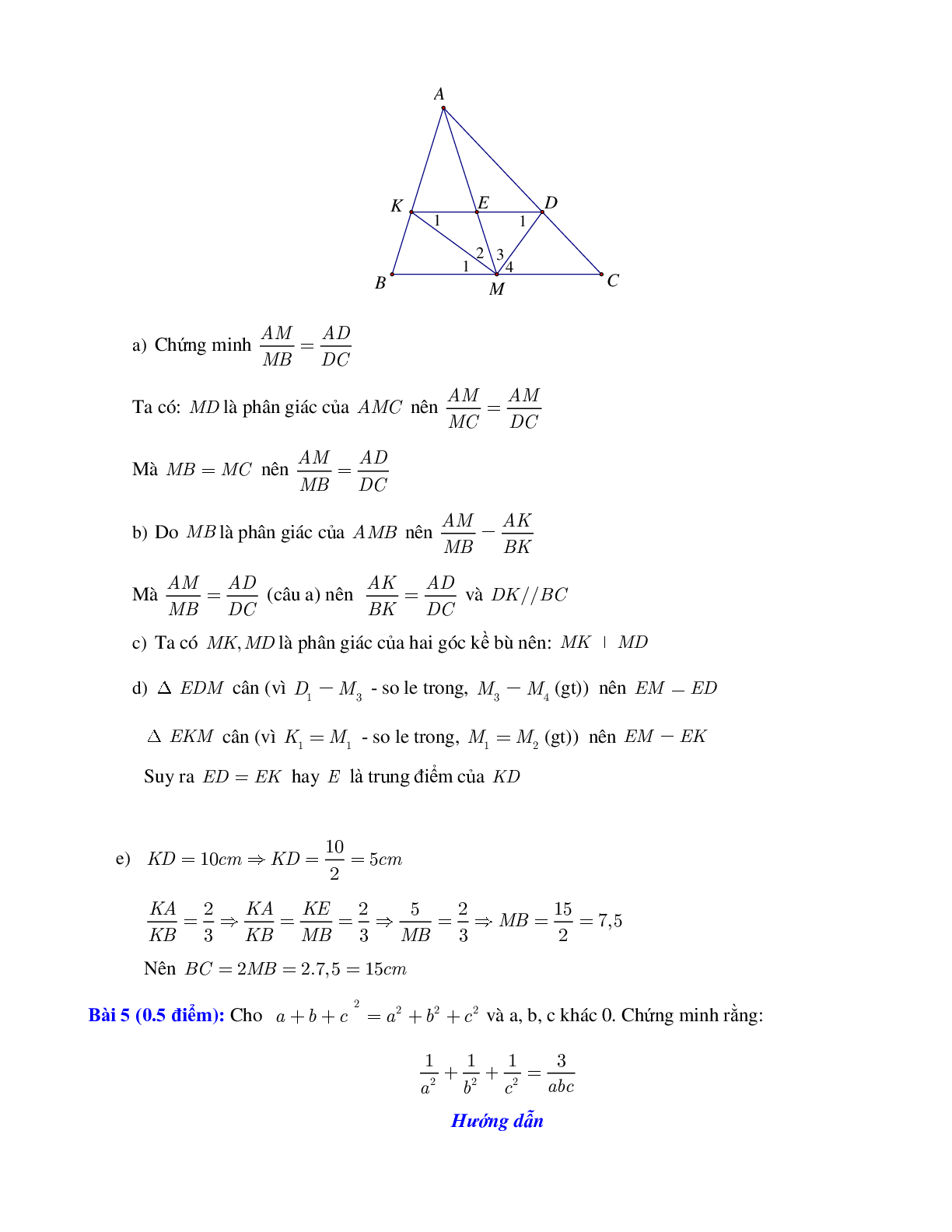 Bộ đề thi giữa kì 2 môn toán lớp 8 (trang 8)