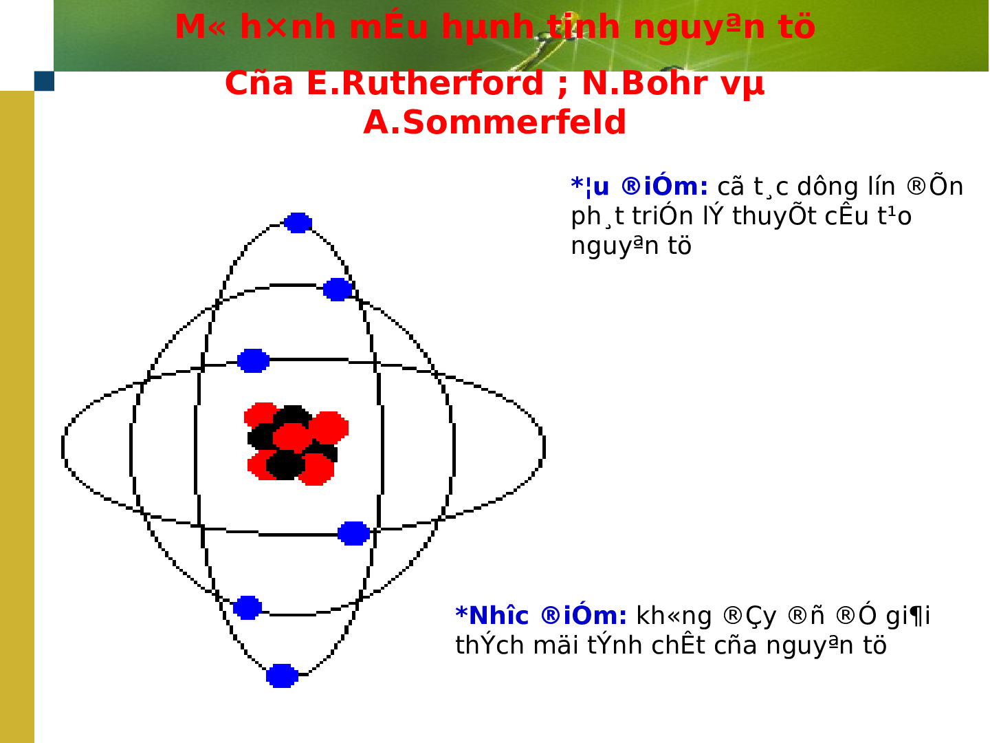 Giáo án điện tử Hóa học 10 Bài 4: Cấu tạo vỏ nguyên tử mới nhất (trang 4)