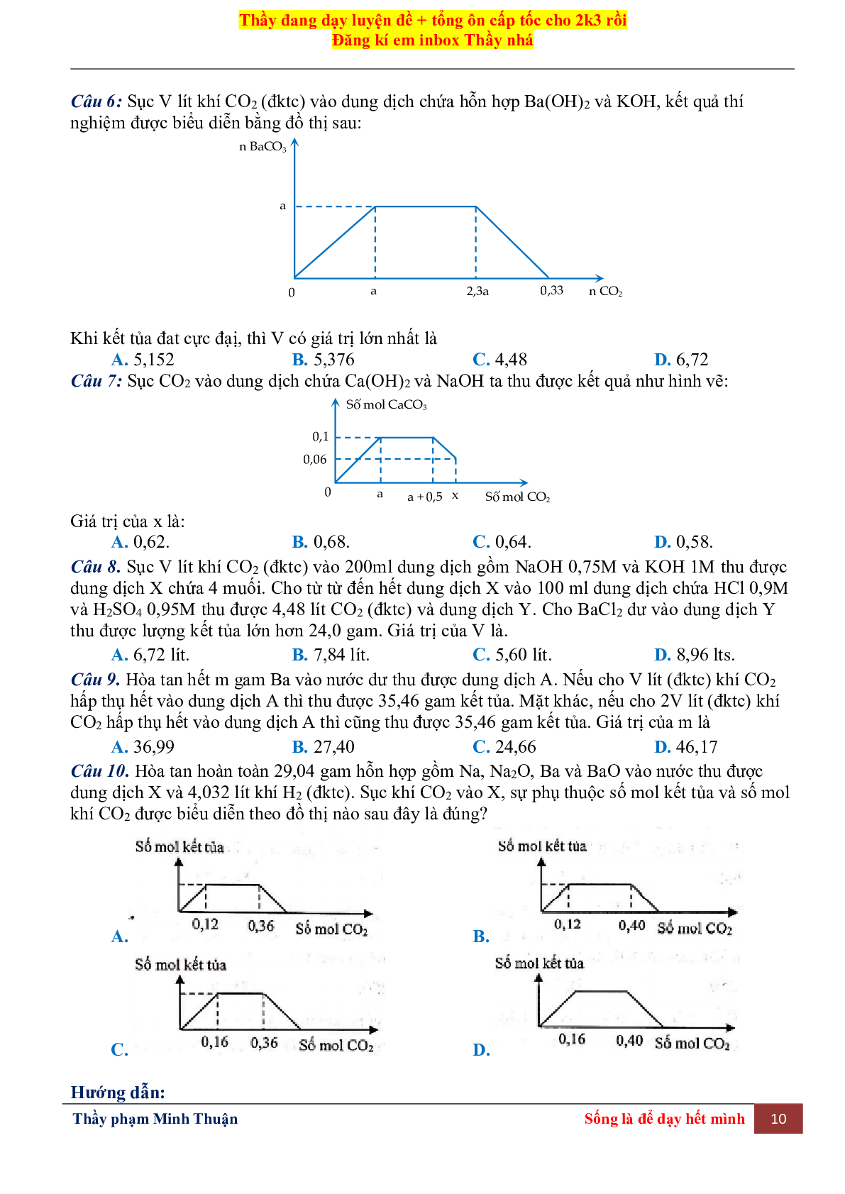Tổng Hợp Lý Thuyết Chương 6 Môn Hóa Học Lớp 12 (trang 10)