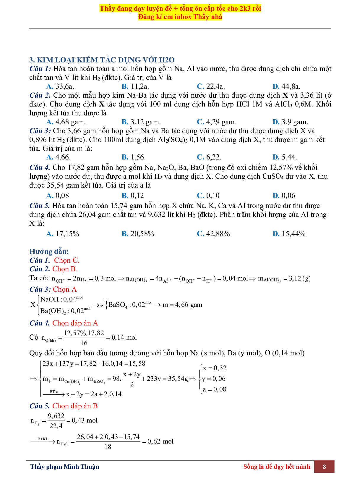 Tổng Hợp Lý Thuyết Chương 6 Môn Hóa Học Lớp 12 (trang 8)