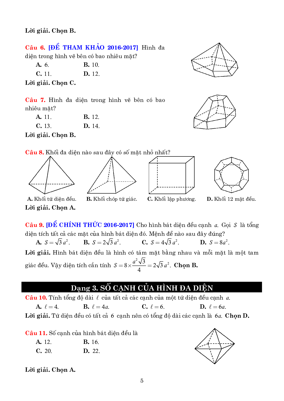 Lý thuyết và 135 câu trắc nghiệm về khối đa diện và thể tích - có đáp án chi tiết (trang 5)