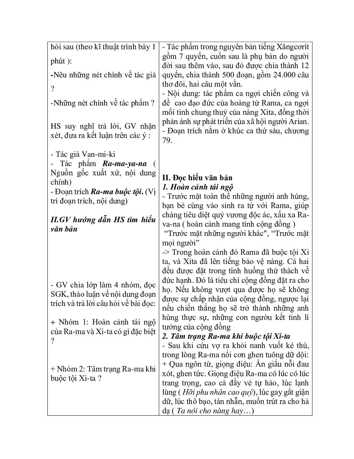 Giáo án ngữ văn lớp 10 Tiết 24: RA-MA buộc tội (trang 3)