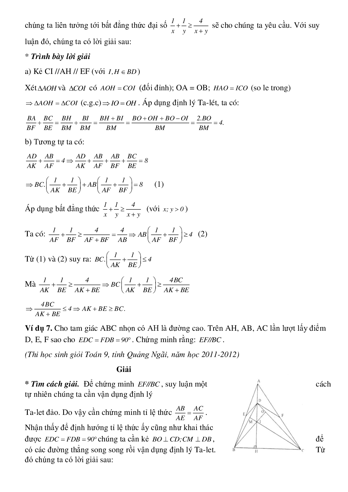Định lý Ta-lét trong tam giác (trang 6)
