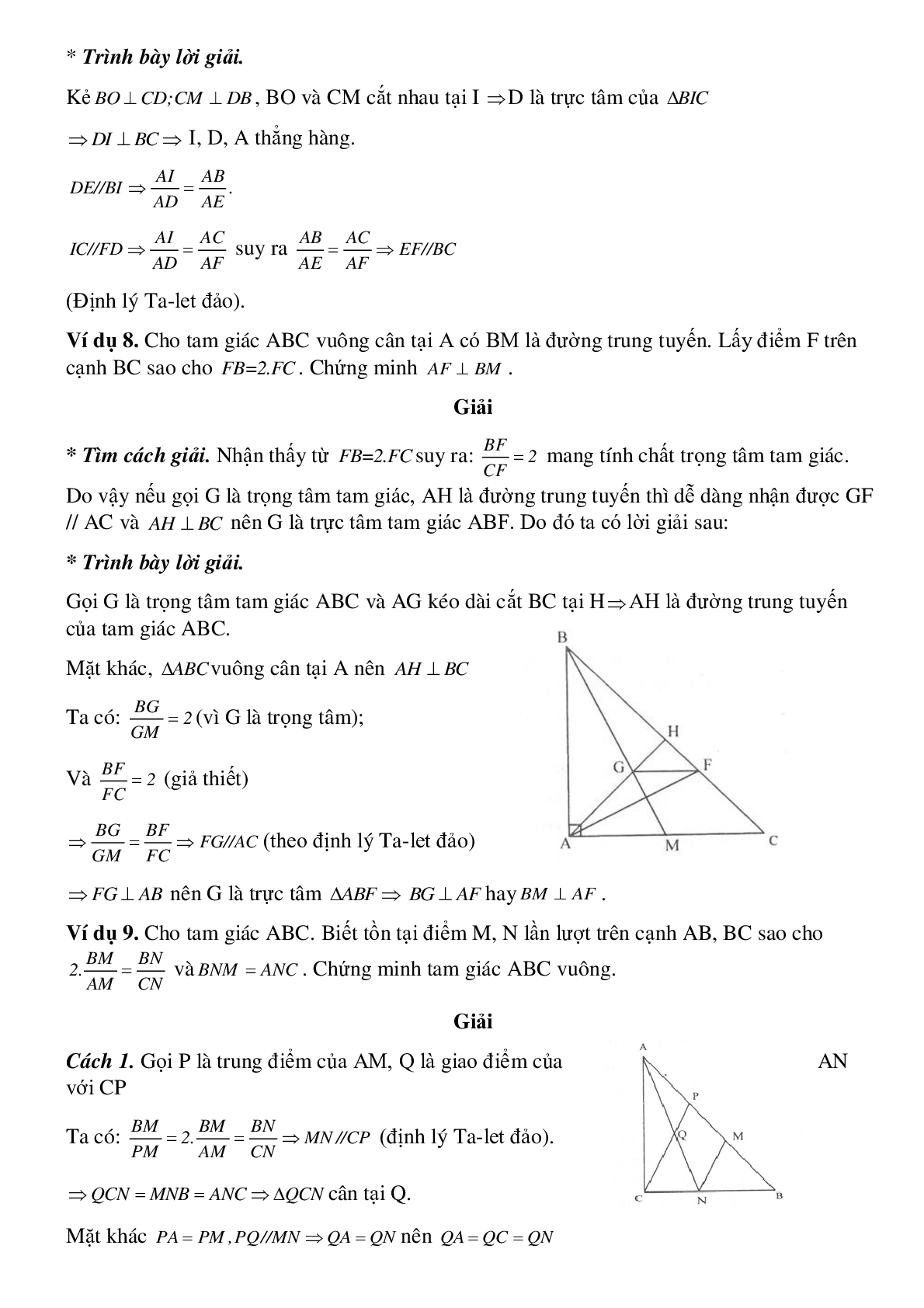 Định lý Ta-lét trong tam giác (trang 7)