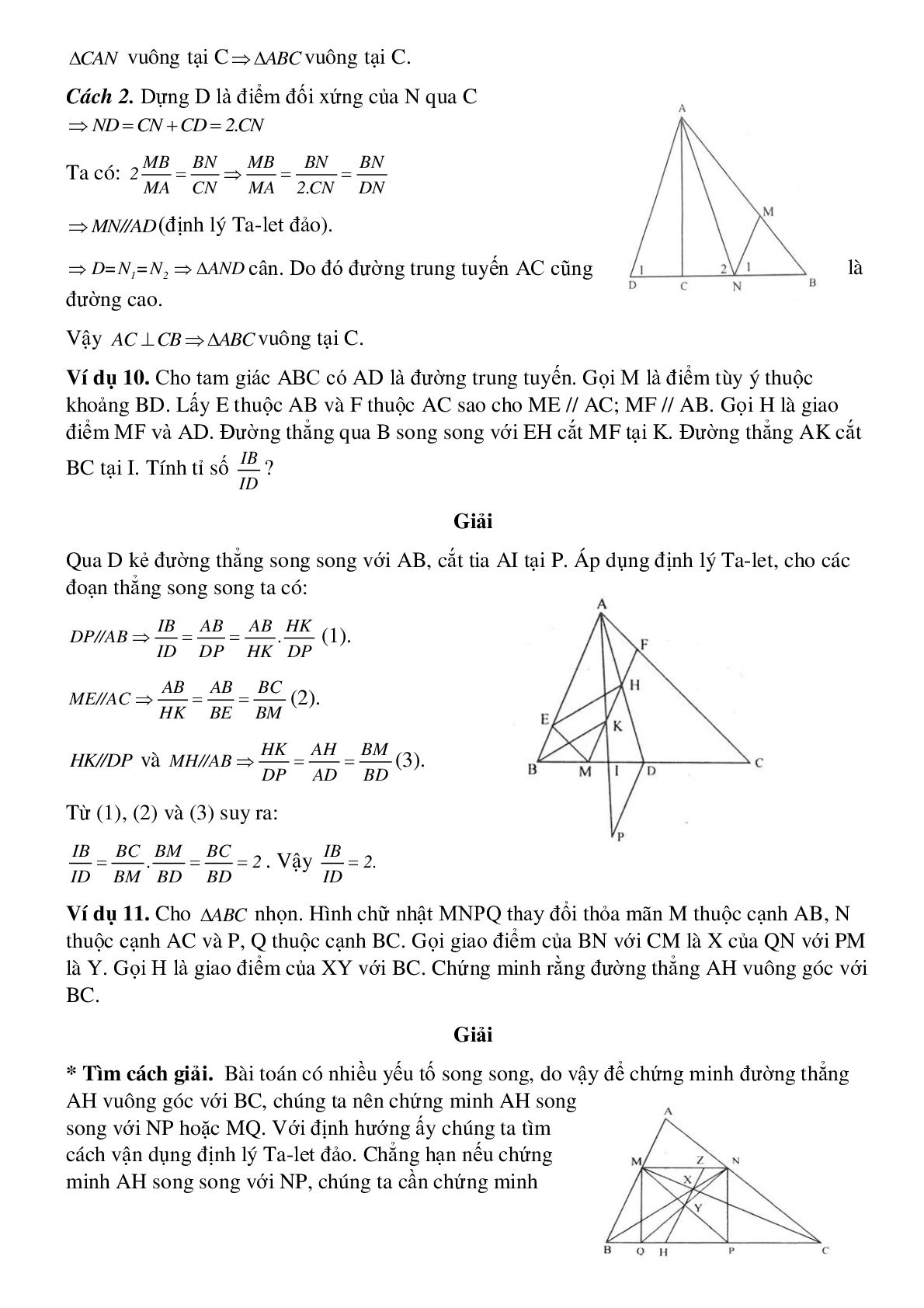 Định lý Ta-lét trong tam giác (trang 8)