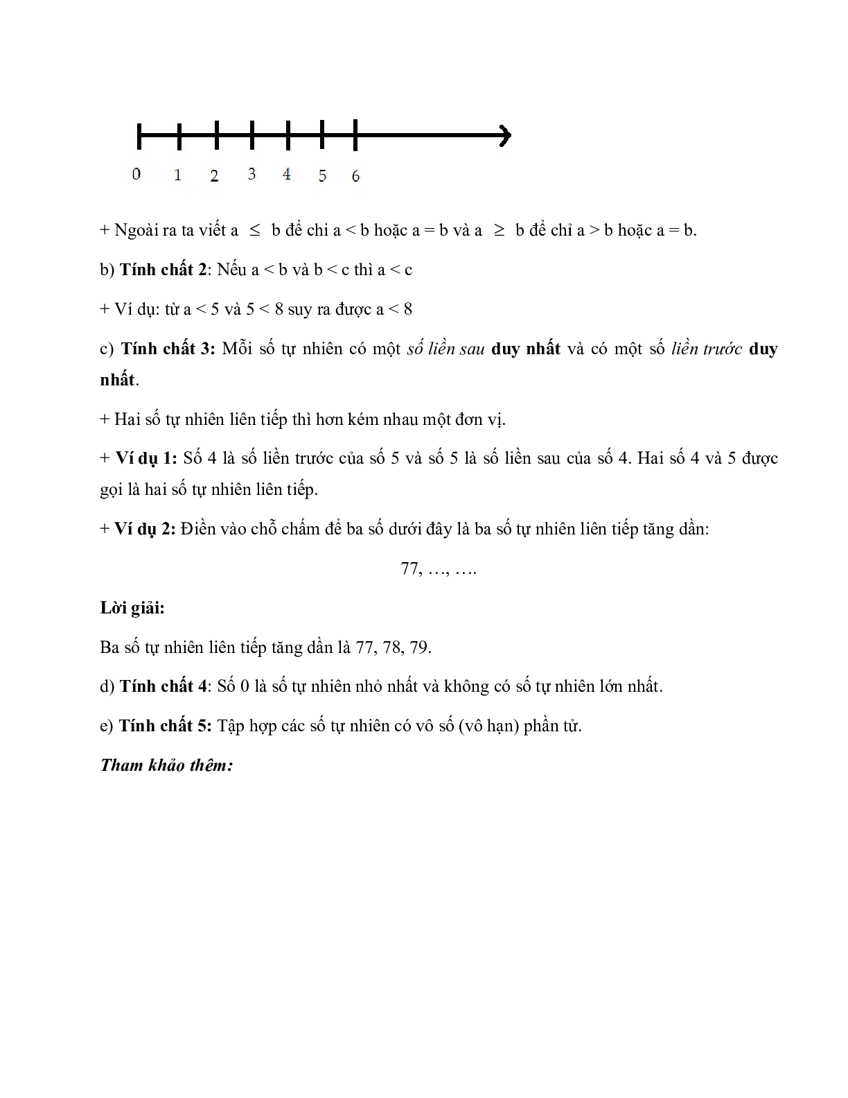 Lý thuyết Toán lớp 6 Bài 2: Tập hợp các số tự nhiên (trang 2)