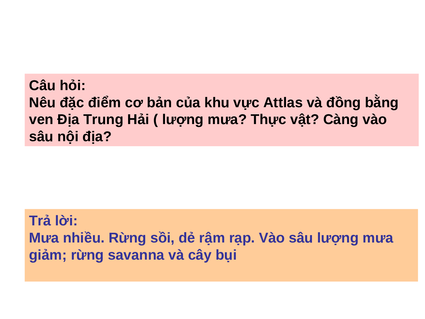 Giáo án Địa lí 7 Bài 32: Các khu vực Châu Phi (trang 3)