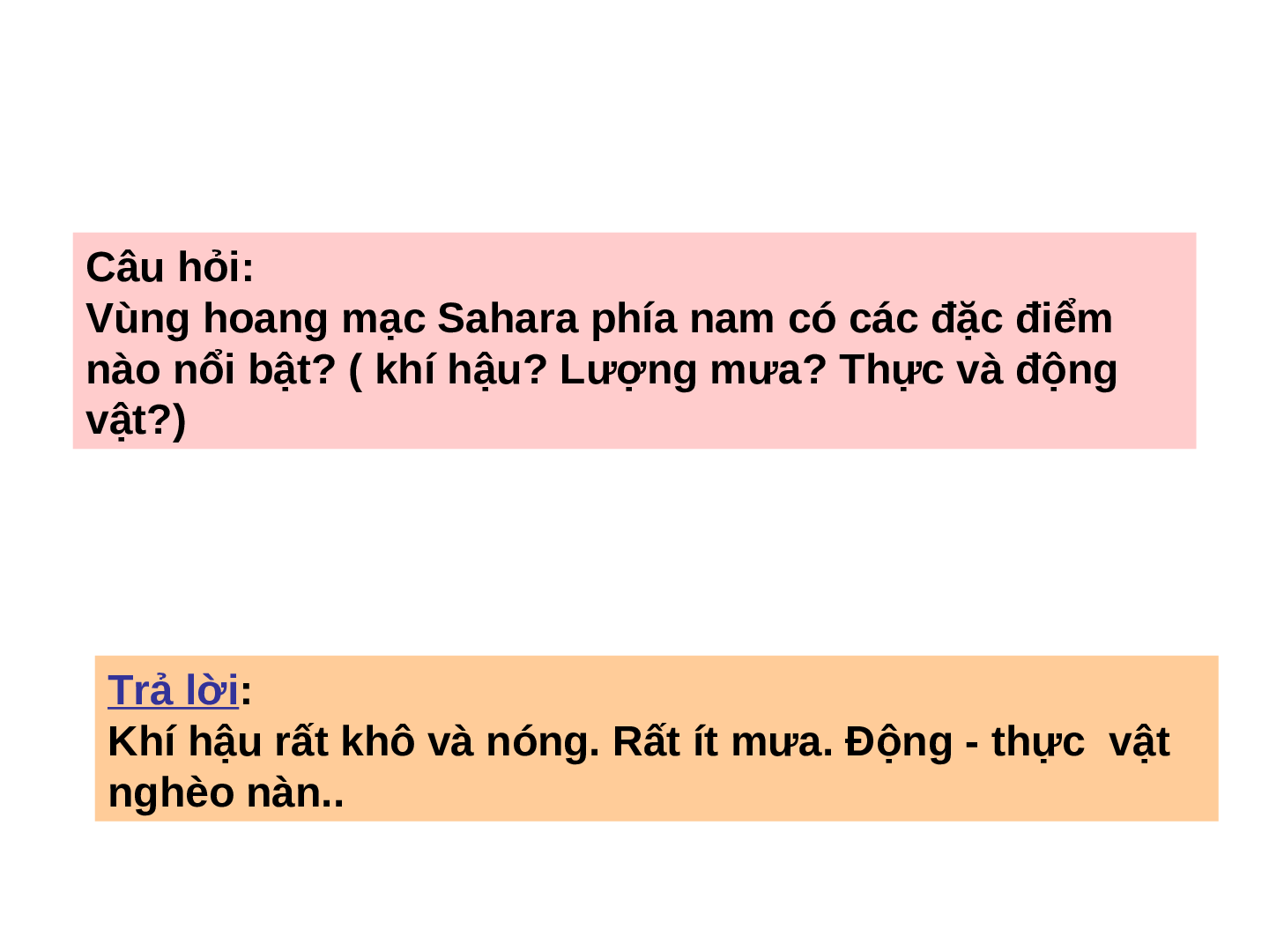 Giáo án Địa lí 7 Bài 32: Các khu vực Châu Phi (trang 5)