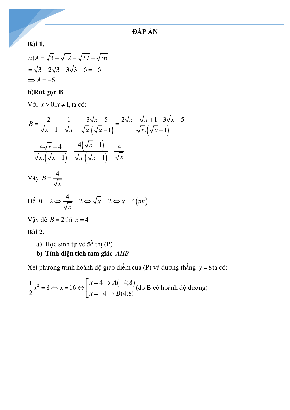 Bộ đề thi vào lớp 10 môn toán tỉnh Đà Nẵng (trang 2)