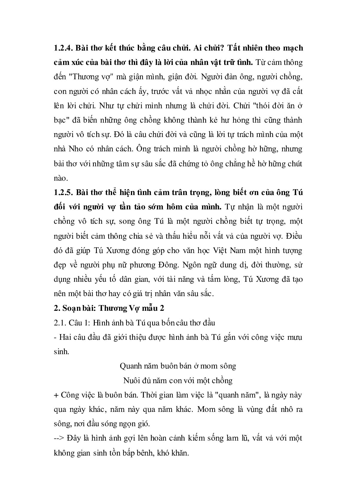 Soạn bài Thương vợ - ngắn nhất Soạn văn 11 (trang 3)