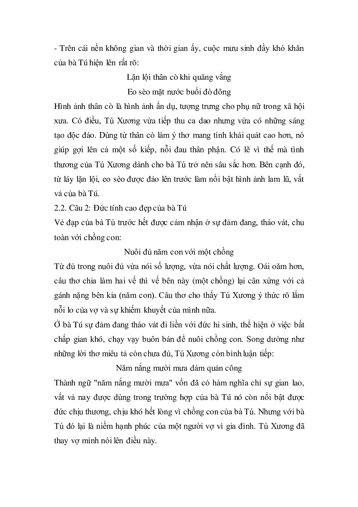 Soạn bài Thương vợ - ngắn nhất Soạn văn 11 (trang 4)