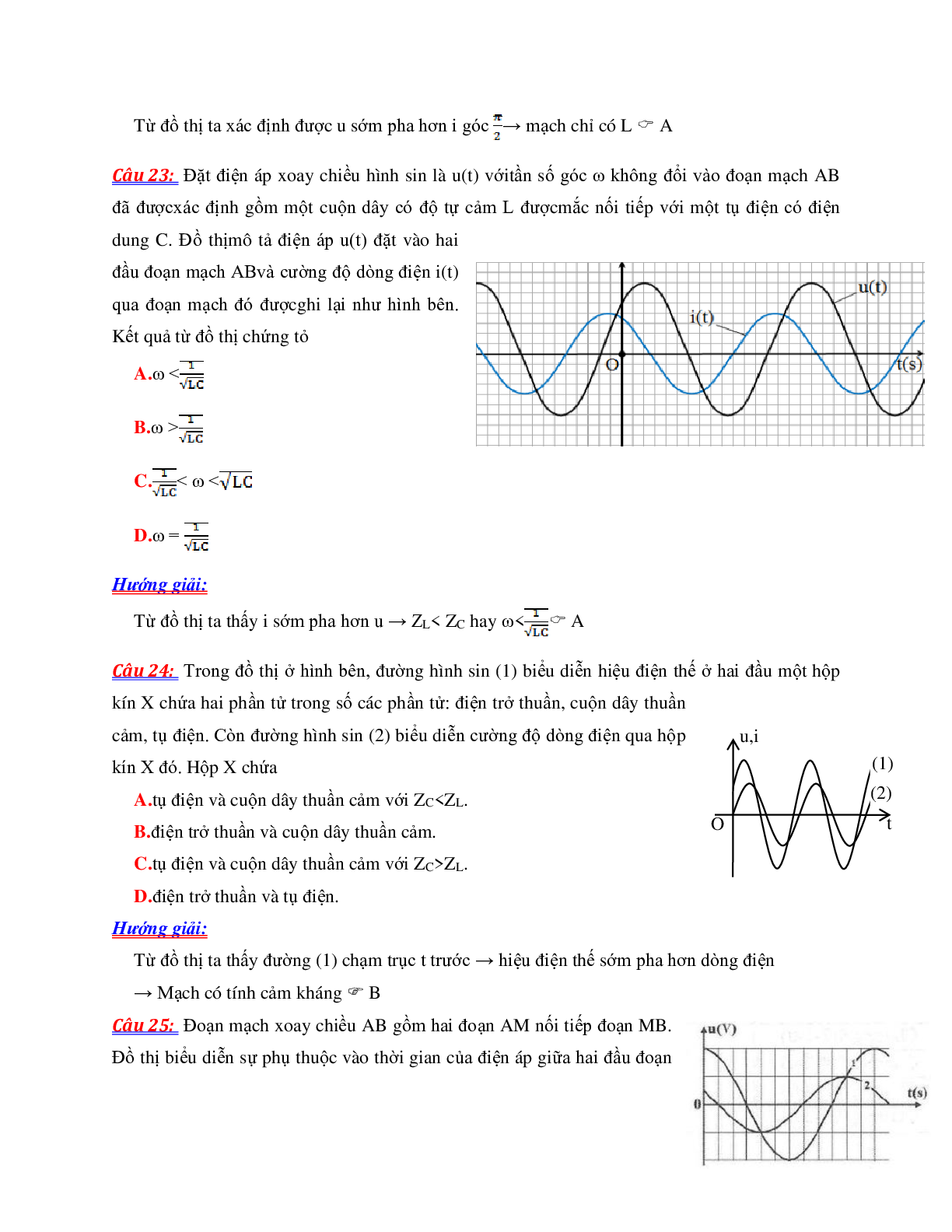 550 Bài tập đồ thị chương Dao động cơ học môn Vật lý lớp 12 (trang 9)