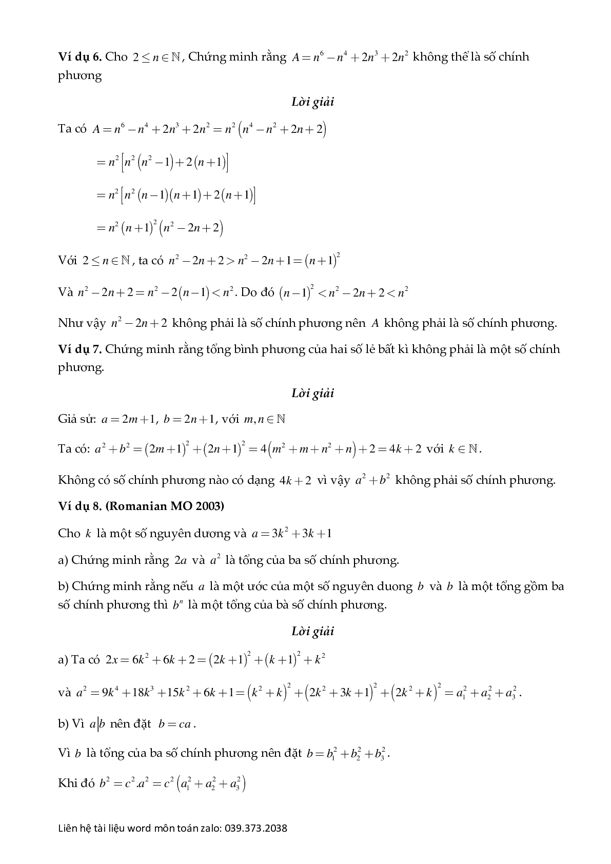 Chuyên đề số chính phương (trang 4)