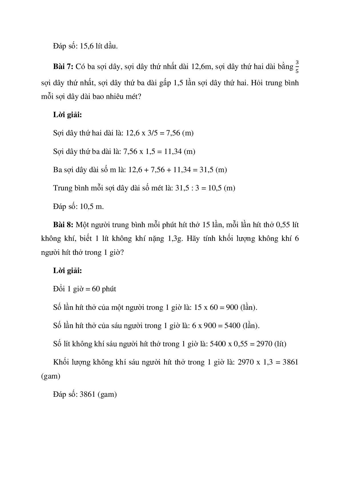 Các dạng toán liên quan tới số thập phân môn Toán lớp 5 (trang 10)