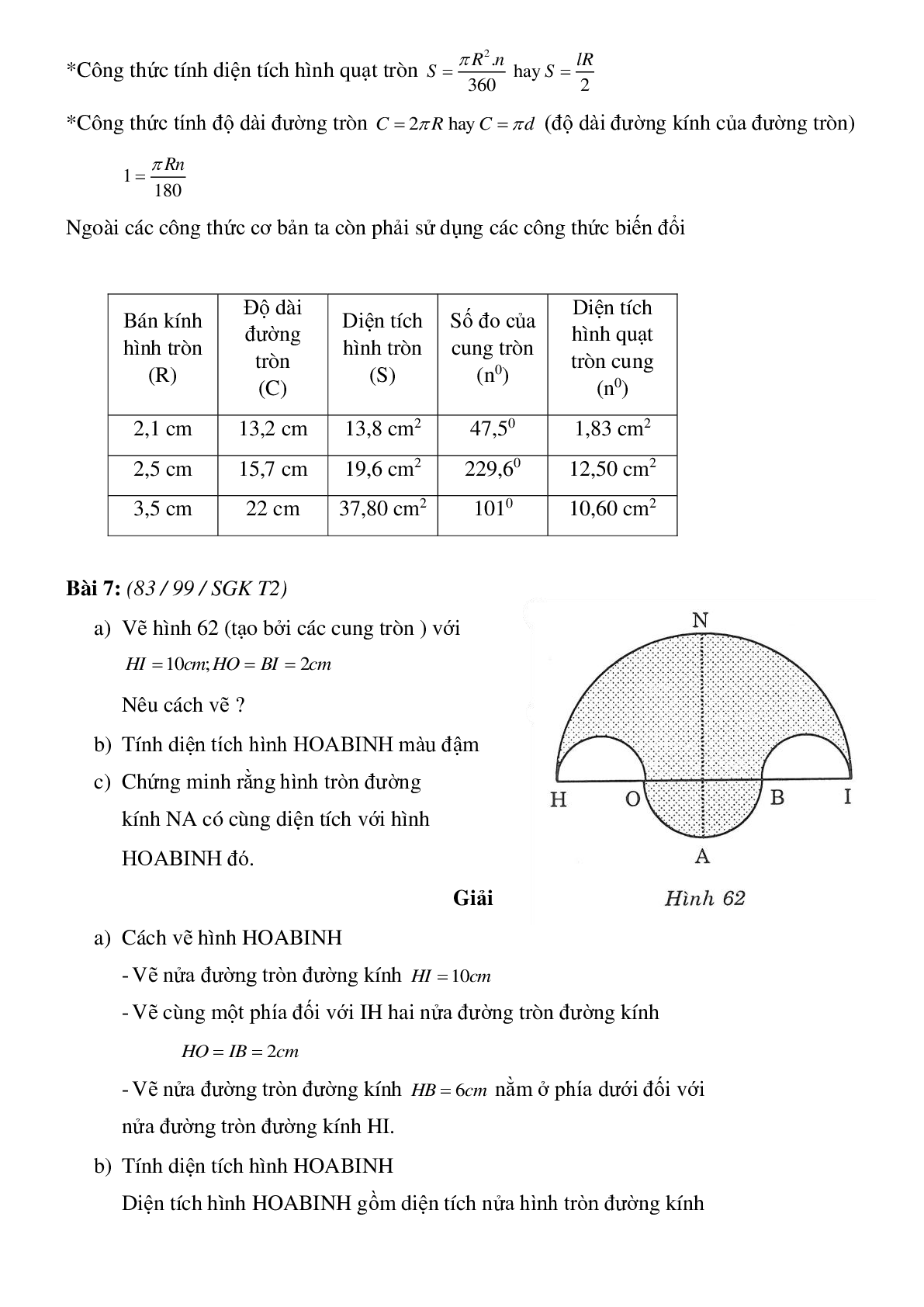 50 Bài tập Diện tích hình tròn, hình quạt tròn (có đáp án)- Toán 9 (trang 4)