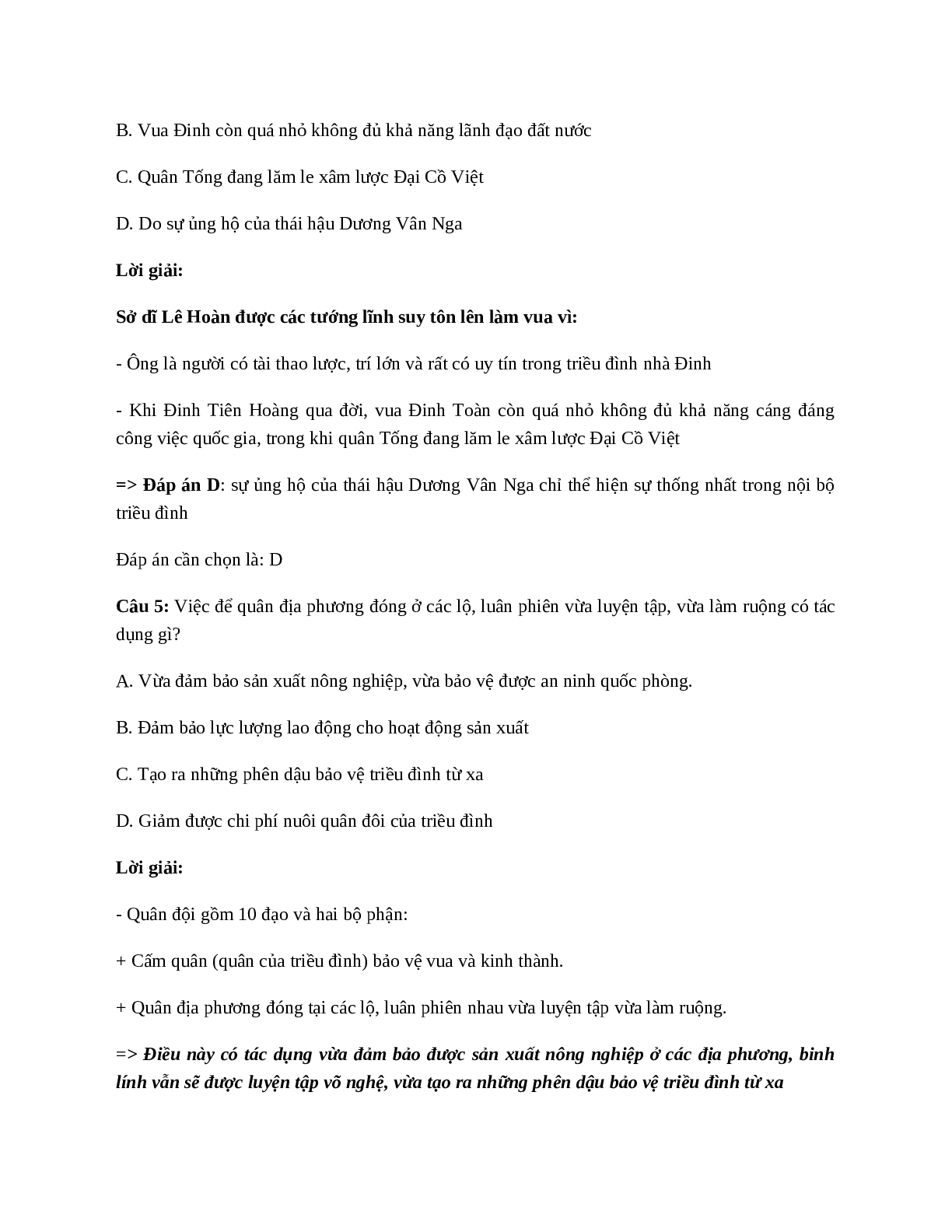 Lịch Sử 7 Bài 9: Nước Đại Cồ Việt thời Đinh - Tiền Lê (trang 8)