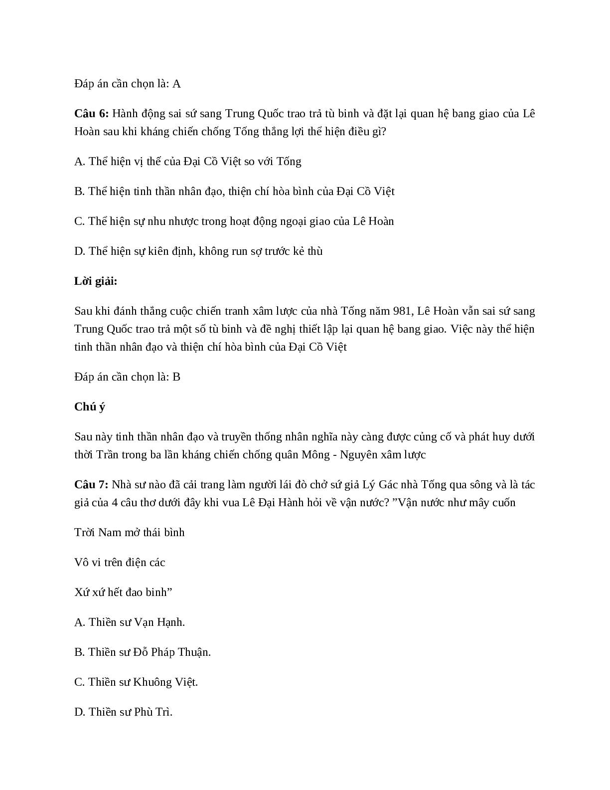Lịch Sử 7 Bài 9: Nước Đại Cồ Việt thời Đinh - Tiền Lê (trang 9)