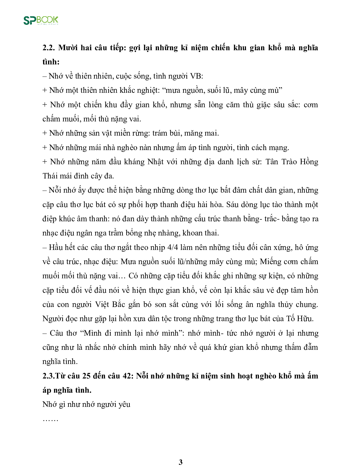 Kiến thức cơ bản và những dạng đề thi về bài Việt Bắc - Tố Hữu Văn 12 (trang 3)