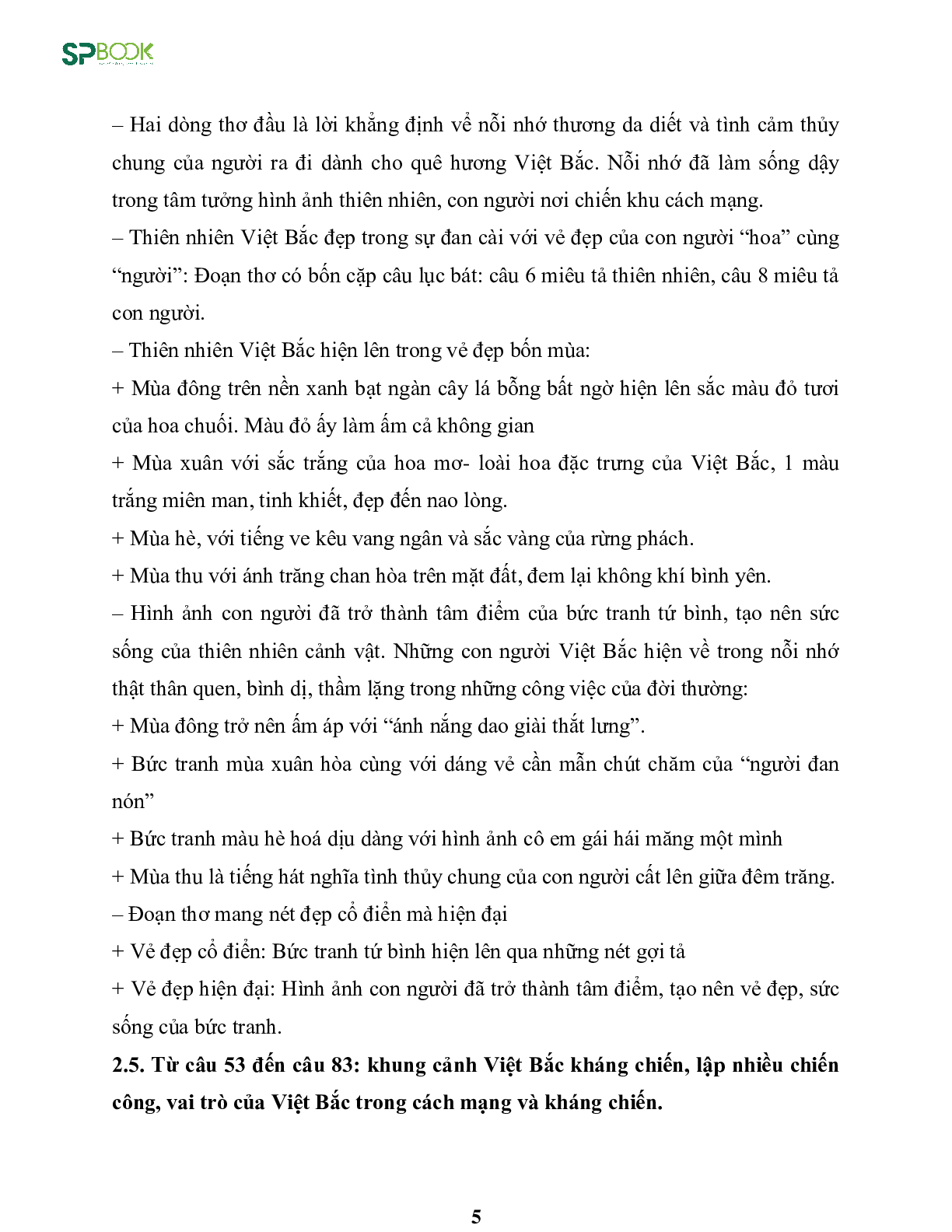 Kiến thức cơ bản và những dạng đề thi về bài Việt Bắc - Tố Hữu Văn 12 (trang 5)
