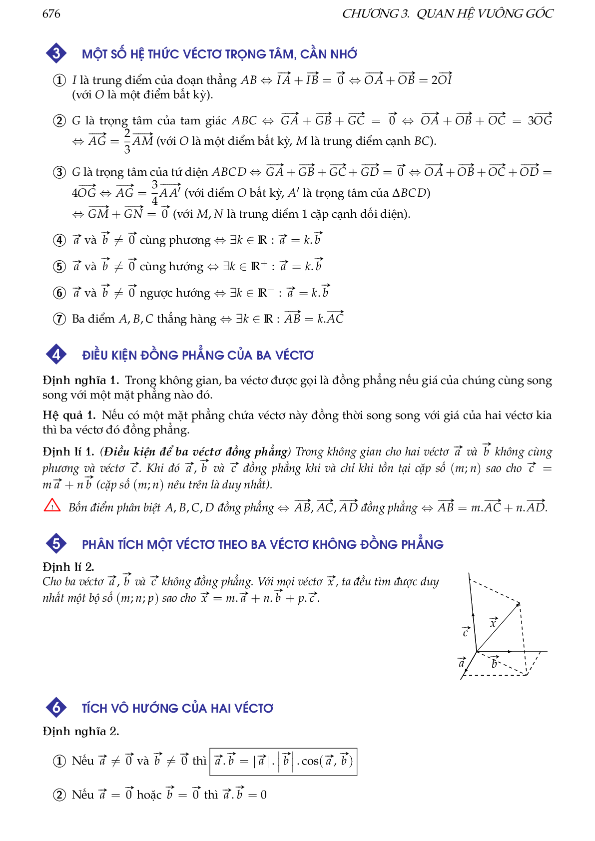 Hướng dẫn giải các dạng toán vectơ trong không gian, quan hệ vuông góc (trang 2)
