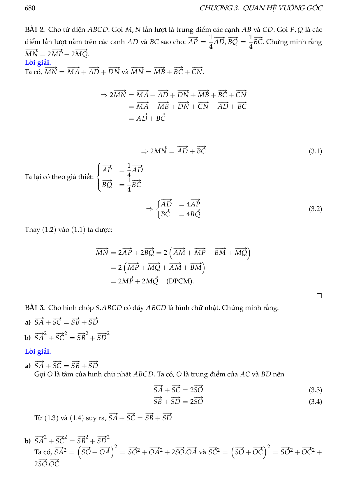 Hướng dẫn giải các dạng toán vectơ trong không gian, quan hệ vuông góc (trang 6)