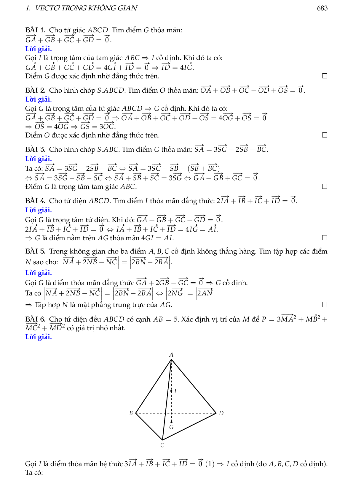 Hướng dẫn giải các dạng toán vectơ trong không gian, quan hệ vuông góc (trang 9)