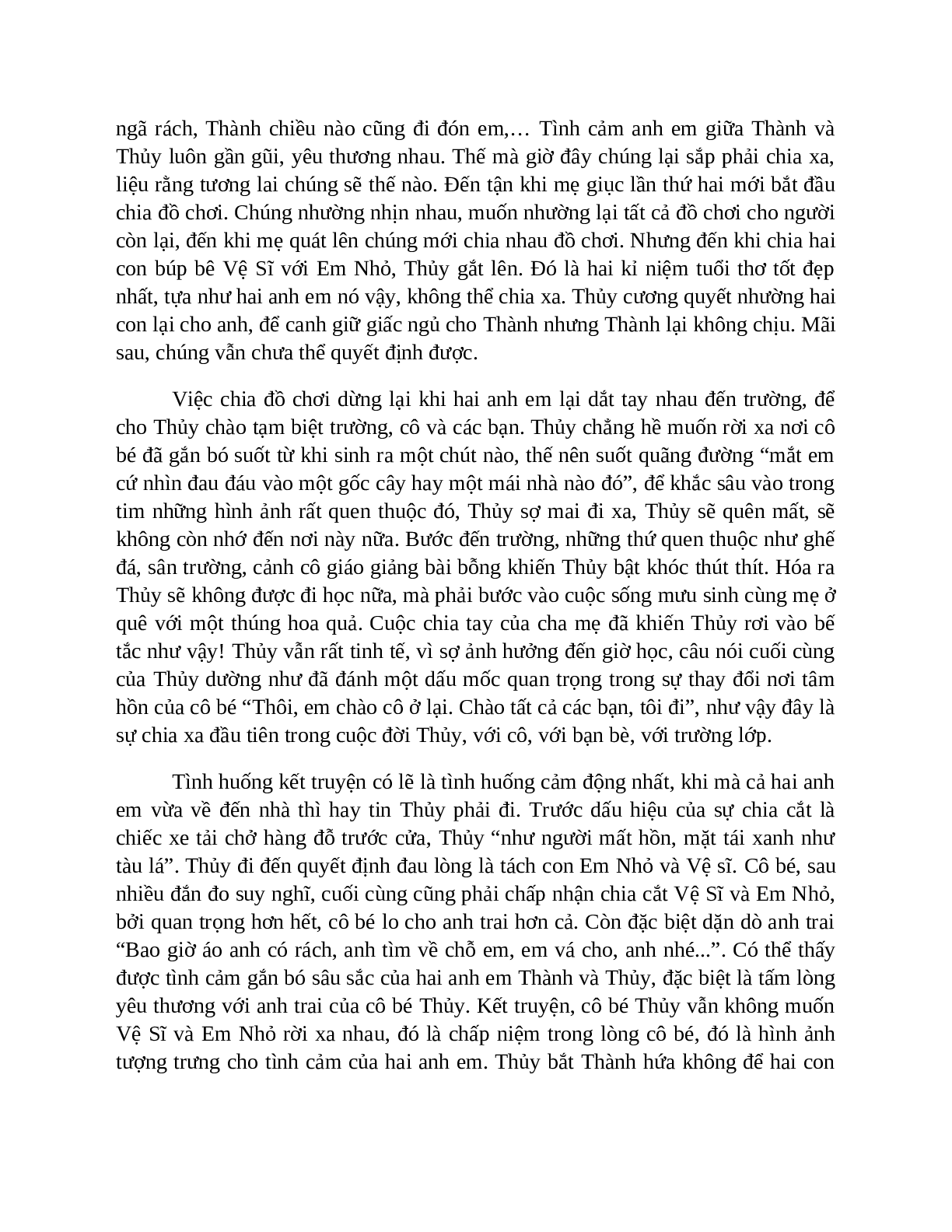 Sơ đồ tư duy bài Cuộc chia tay của những con búp bê dễ nhớ, ngắn nhất - Ngữ văn lớp 7 (trang 6)