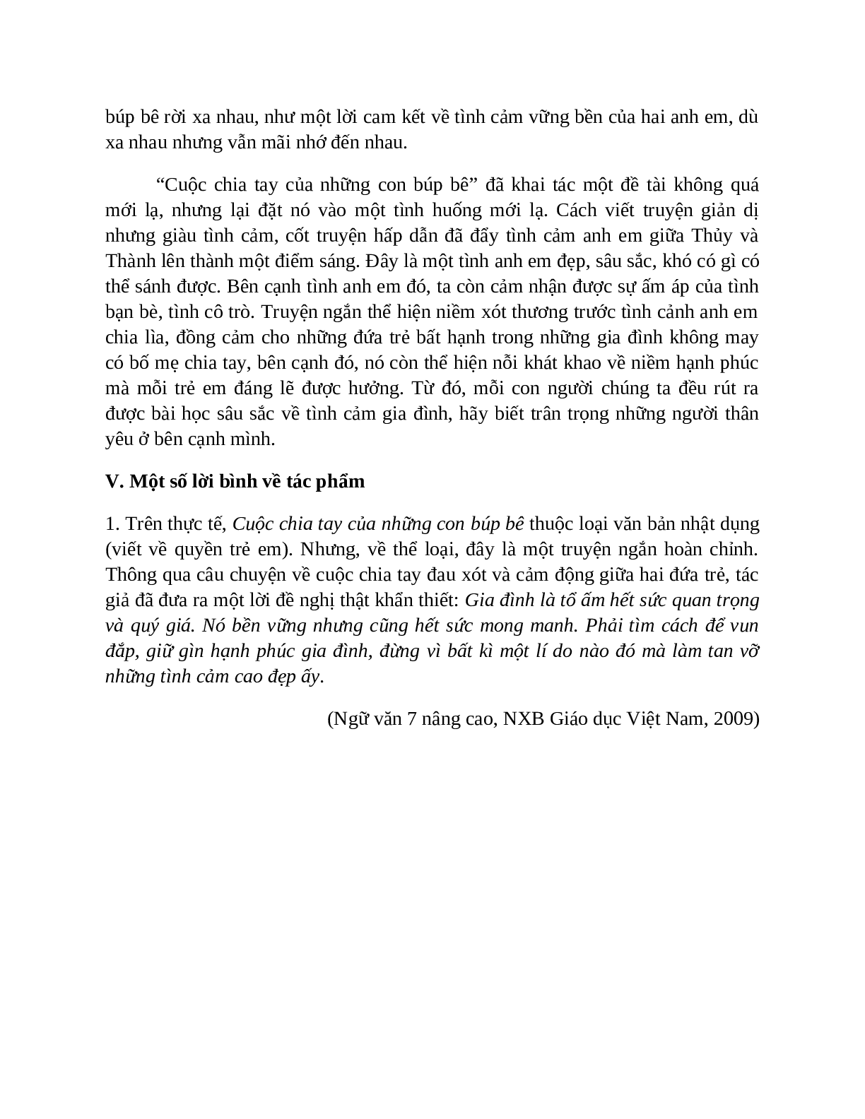 Sơ đồ tư duy bài Cuộc chia tay của những con búp bê dễ nhớ, ngắn nhất - Ngữ văn lớp 7 (trang 7)