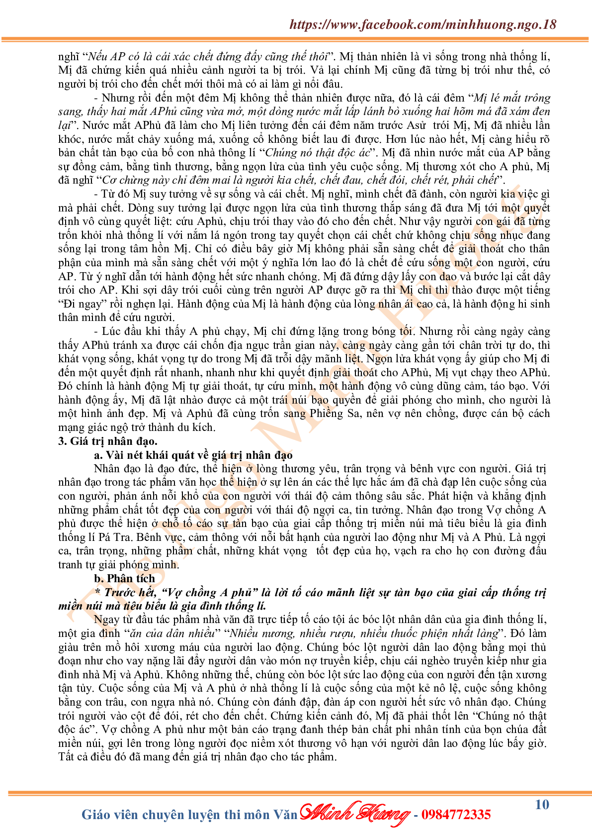 Kiến thức cơ bản văn xuôi lớp 12 (trang 10)