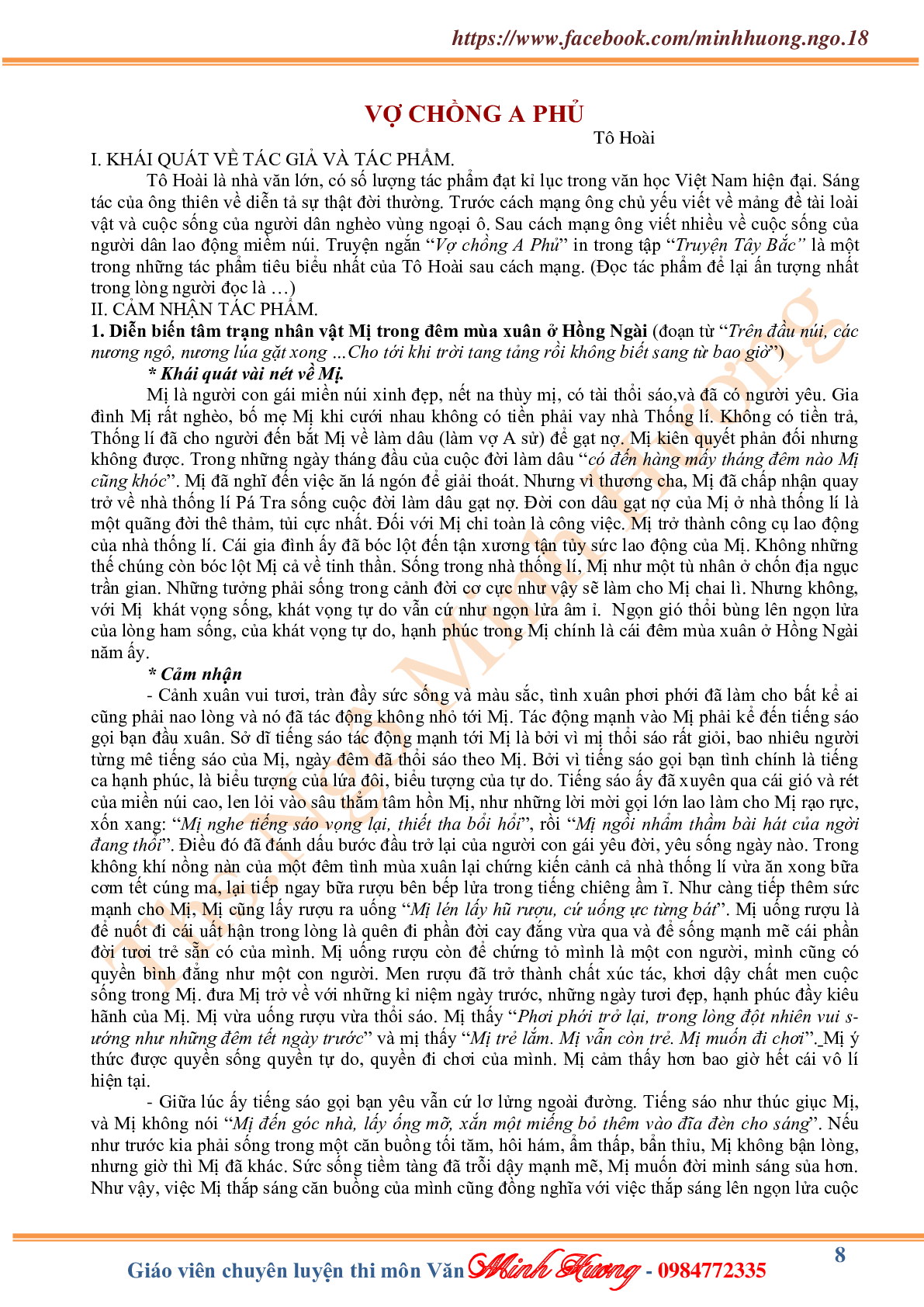 Kiến thức cơ bản văn xuôi lớp 12 (trang 8)