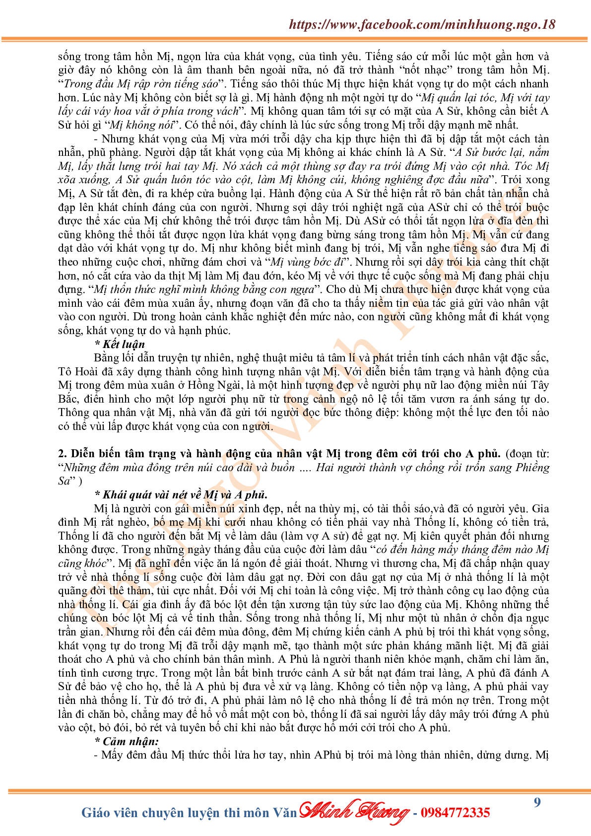 Kiến thức cơ bản văn xuôi lớp 12 (trang 9)