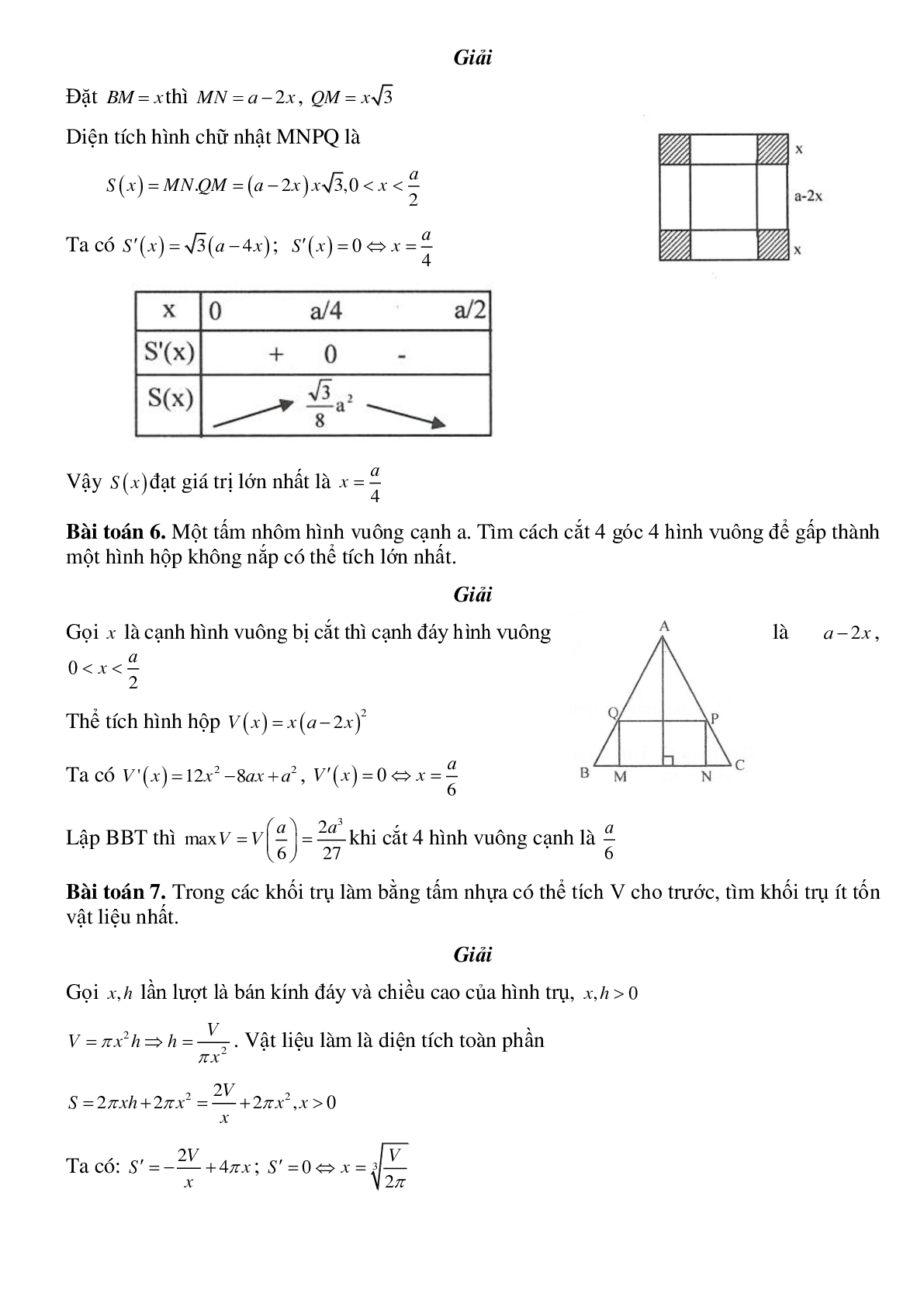 Dạng bài tập Ứng dụng thực tế của bài toán Min, Max có đáp án (trang 3)