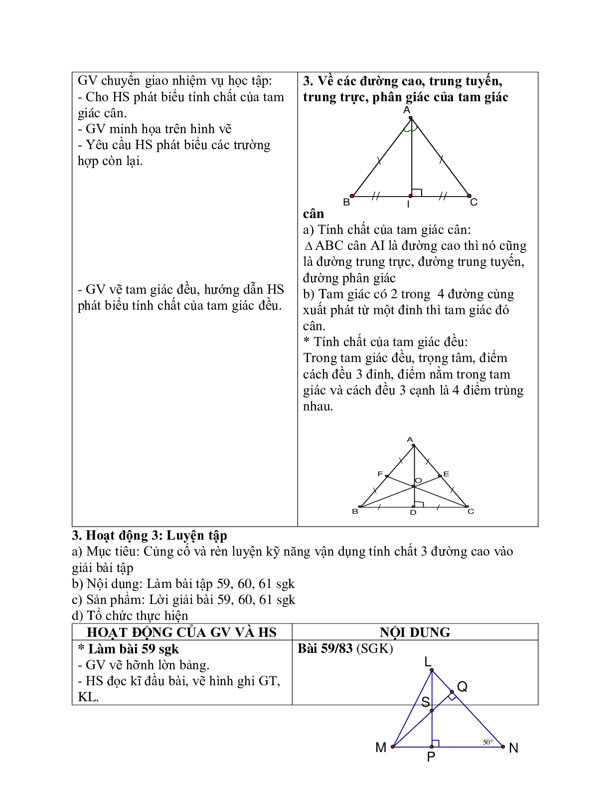 Giáo án Toán học 7 bài 9: Tính chất ba đường cao của tam giác chuẩn nhất (trang 3)